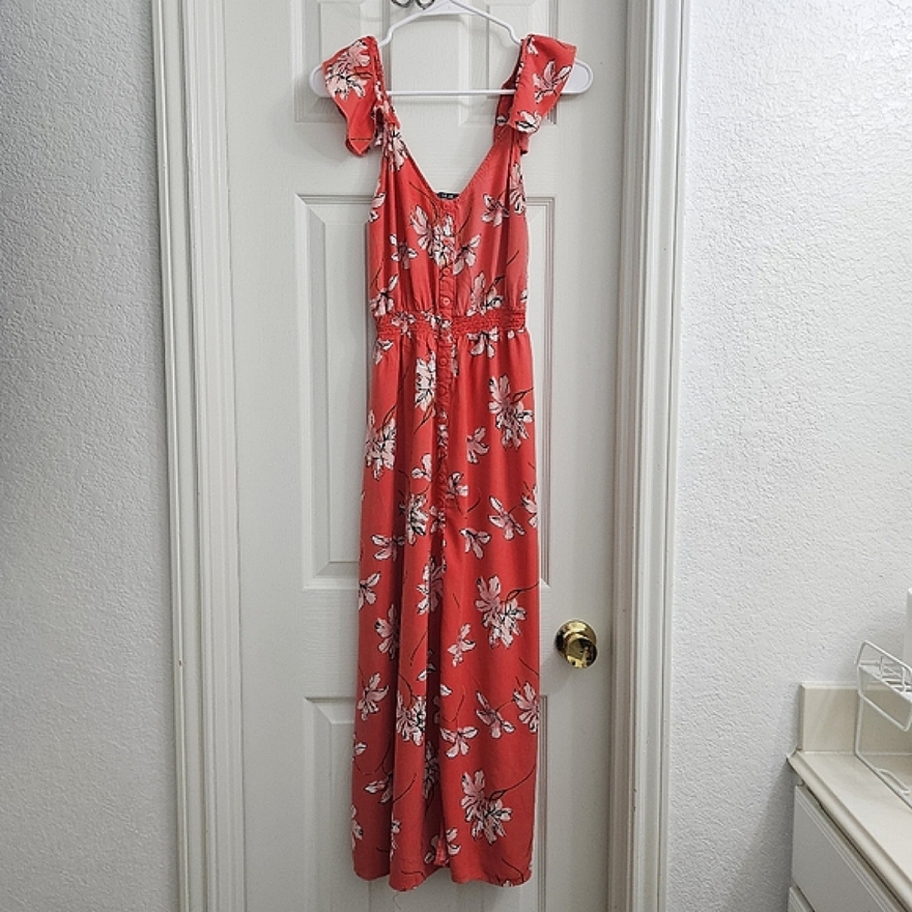 COTTON ON - Womens Floral Flutter Sleeves Maxi Dress (S)